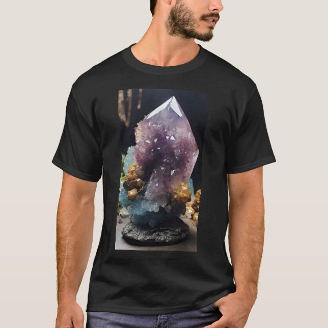 Camiseta Cluster de cristais místicos (Frente)