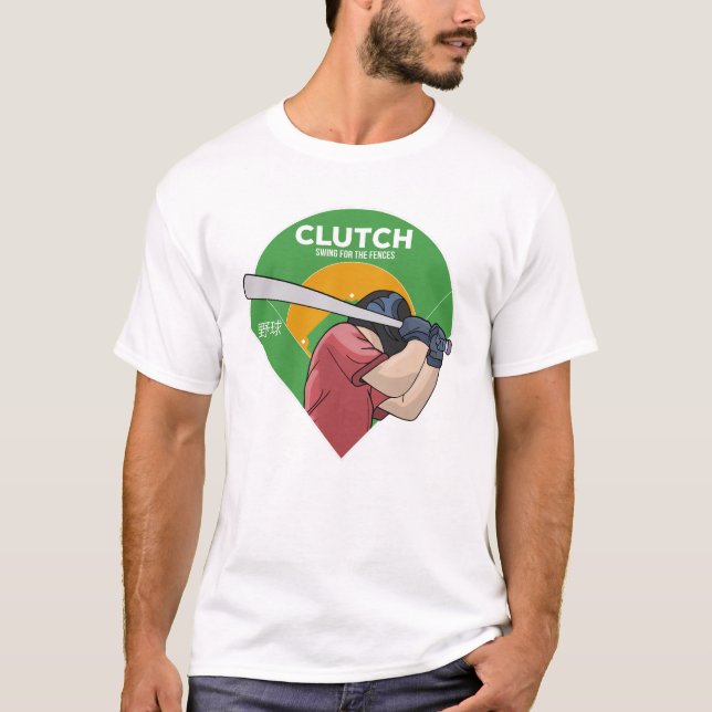 Camiseta Clutch Swing For the Fences Beisebol (Frente)