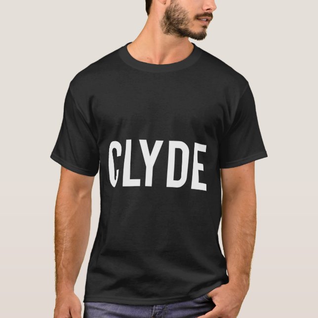 Camiseta Clyde - Cool New Funny Name Fan Gift Tee  (Frente)