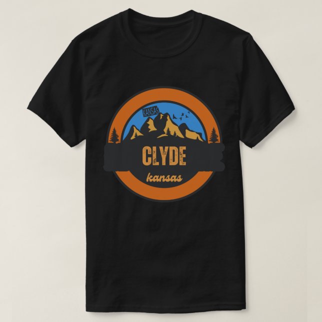 Camiseta Clyde, Kansas (Frente do Design)