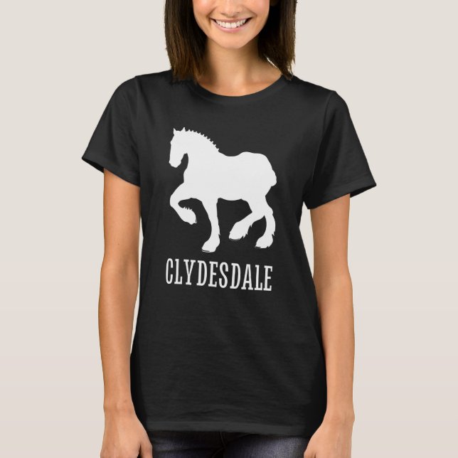 Camiseta Clydesdale Clydesdale Rider Giant Feet Horse 4 (Frente)