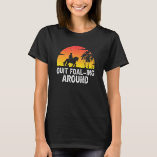 Camiseta Clydesdale Para Cavaleiro Clydesdale E Cavalo De R