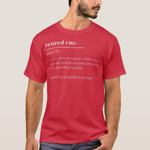 Camiseta Cm De Definição De Dicionário Engraçado Retirado