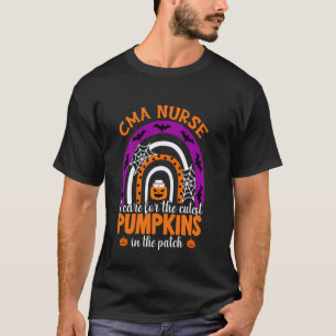 Camiseta CMA Enfermeira Cuido Das Abóboras Mais Fofas Hallo