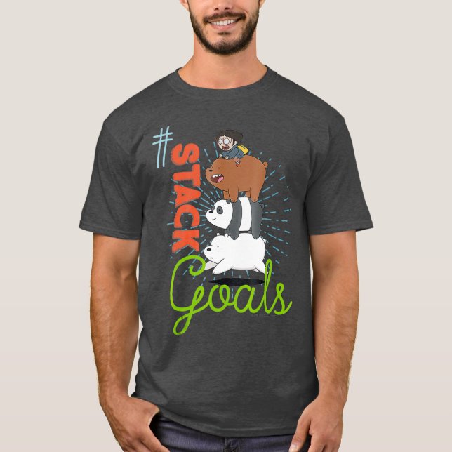 Camiseta CN Nós Bare Bears Este Meu Gráfico de Patches do Q (Frente)