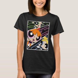 Camiseta CN Os Painéis De Ação Das Raparigas Powerpuff