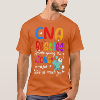 Camiseta CNA Amigos Certificados de Enfermagem CNA Bestie
