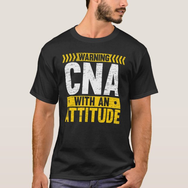 Camiseta CNA com Assistente de Enfermagem Certificado de At (Frente)