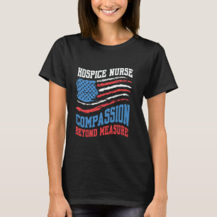 Camiseta CNA de Cuidados Paliativos Bandeira Americana Mulh