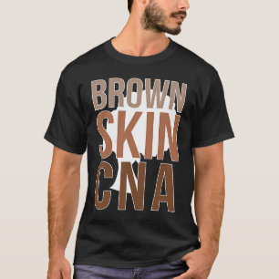 Camiseta CNA de Pele Morena CNA Preta Melanina Enfermagem C