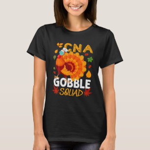 Camiseta CNA Gobble Squad Máscara Turquia Enfermeira CNA