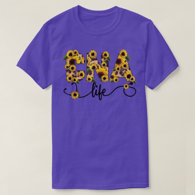 Camiseta CNA Life Enfermando Lover De Girassol (Frente do Design)