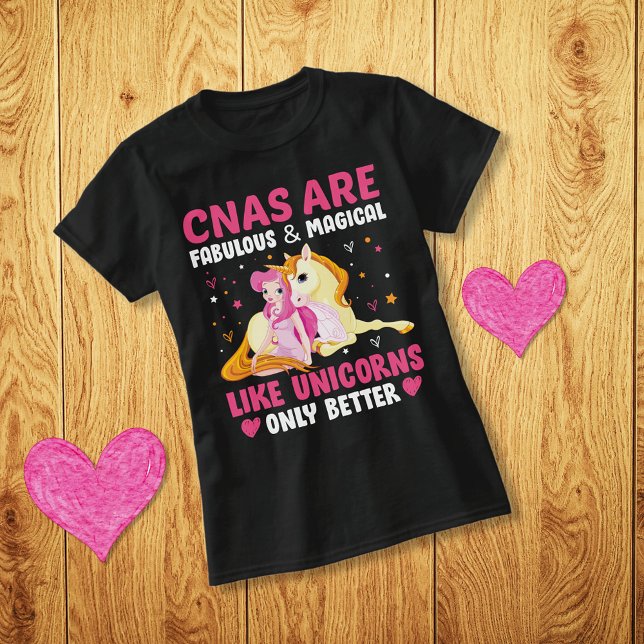 Camiseta CNAs como Unicórnios são fabulosas e mágicas (Criador carregado)