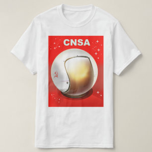 Camiseta CNSA China, arte espacial.