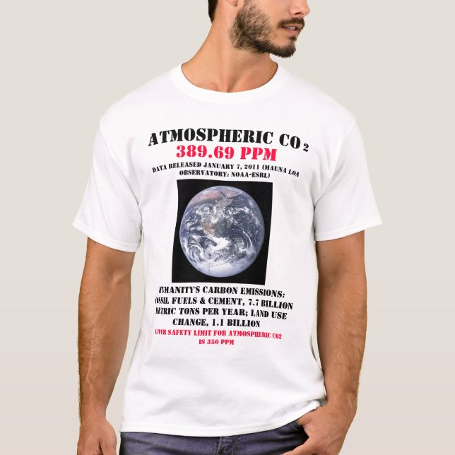 Camiseta CO2 atmosférico (Frente)