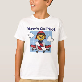 Camiseta Co-Piloto de Maw - Avião Cute