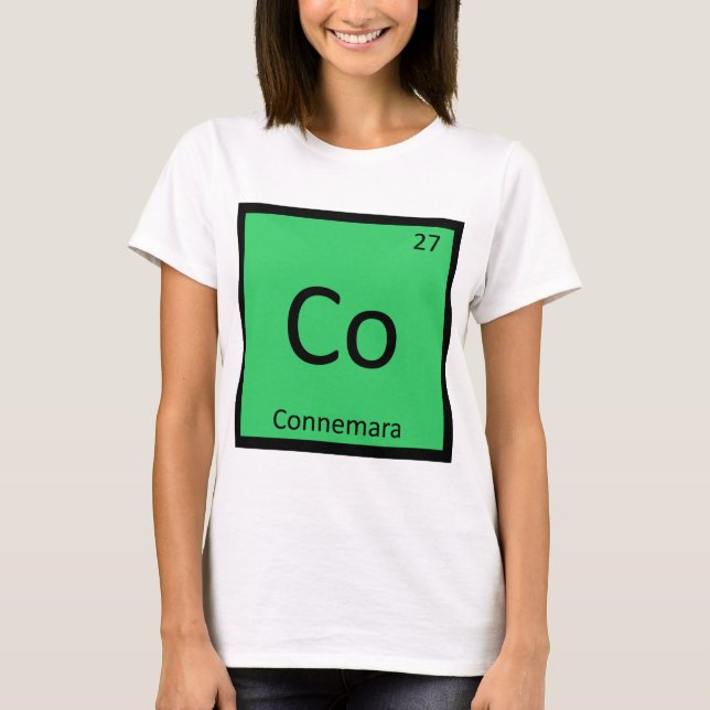 Camiseta Co - Pône de Connemara Elemento Químico Cobalto (Frente)