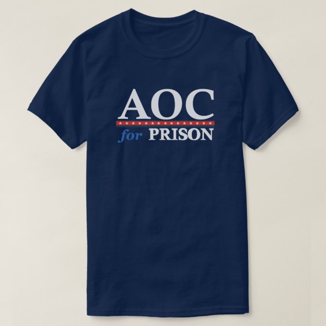 Camiseta COA Para A Prisão | Anti AOC | Política | Engraçad (Frente do Design)