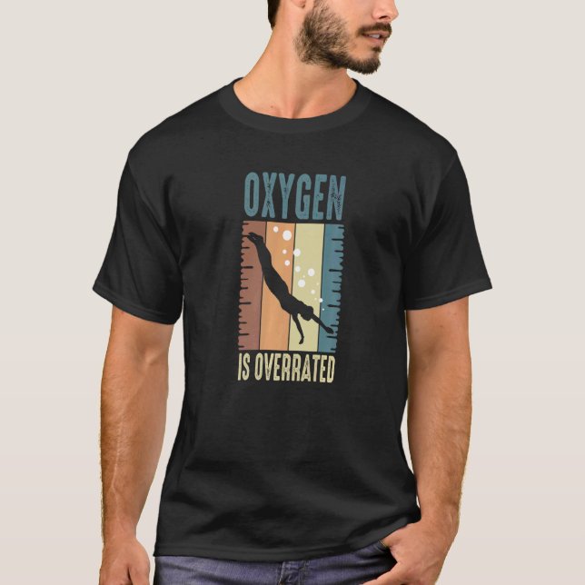 Camiseta Coach De Nadação De natação Oxigênio É Sobrevalori (Frente)