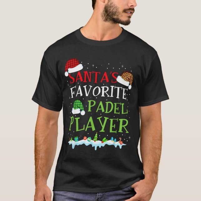 Camiseta Coach Favorite s Player Padel Santa Padel Fun Laug (Frente)