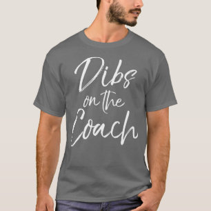 Camiseta Coachs Engraçados Esposa Presente do Marido Cute D