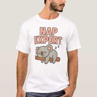 Camiseta Coala Adormecido Fofo “Especialista em Soneca”