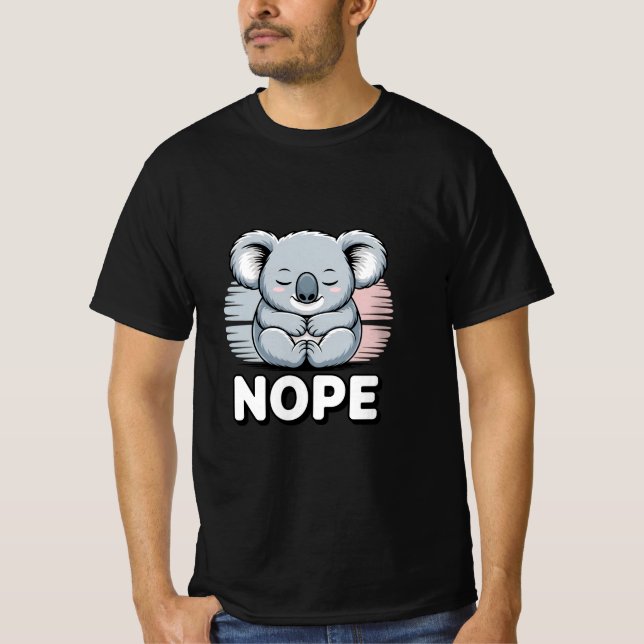 Camiseta Coala Charmoso "NÃO" (Frente)