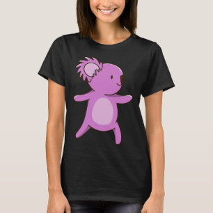 Camiseta coala coala fofo austrália pose de ioga 2