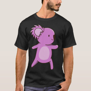 Camiseta coala coala fofo austrália pose de yoga