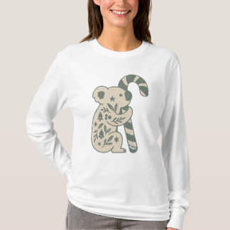 Camiseta Coala de Natal com Cana de Açúcar