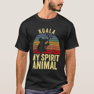Camiseta Coala É o Meu Animal Espiritual - Austrália Vintag