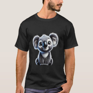 Camiseta Coala Fofo para pai homens crianças meninos menina