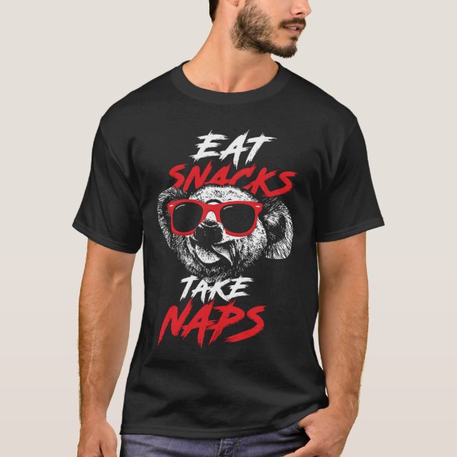 Camiseta Coala óculos de sol (Frente)