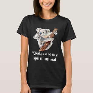 Camiseta Coalas São o Meu Animal Espírito Fofo Fofinho Mãe 