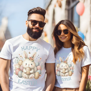 Camiseta Coalhada branca Páscoa coalhada personalizável