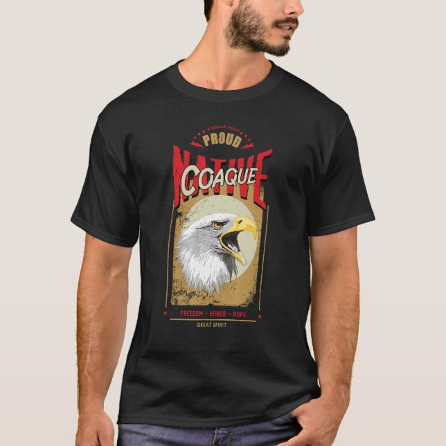 Camiseta Coaque Native American Eagle Spirit Honra De Vinta (Frente)