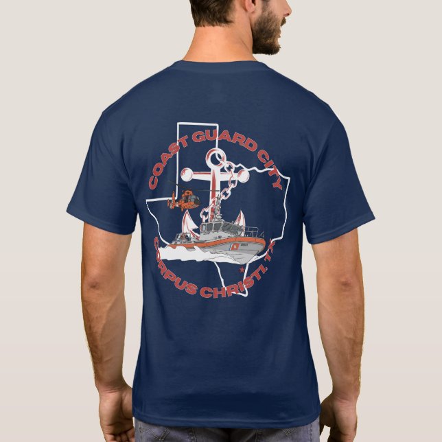 Camiseta Coast Guard City Corpus Christi, Tx T-Shirt (Verso)