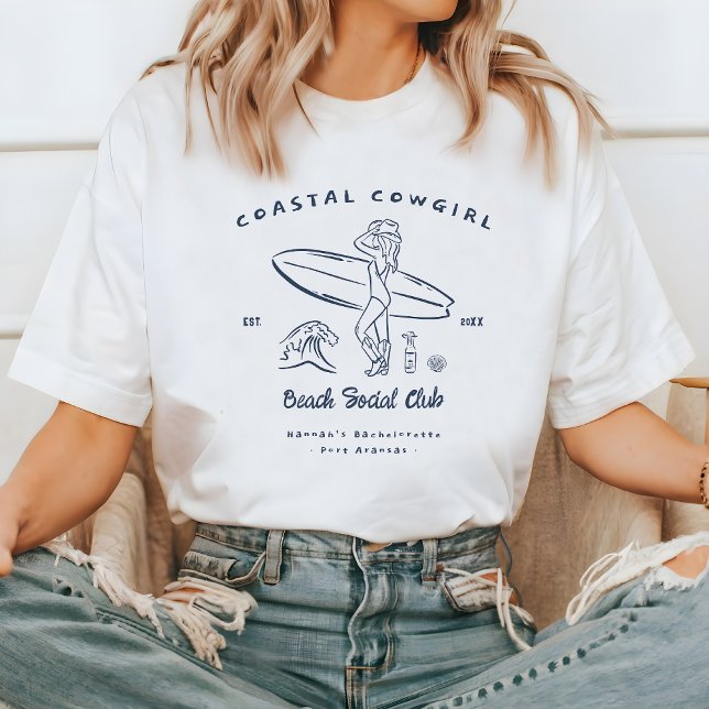 Camiseta Coastal Cowgirl Bachelorette (Criador carregado)