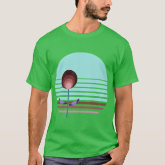 Camiseta Coastal Decor Inspired Retro Bauhaus Botanicals 3