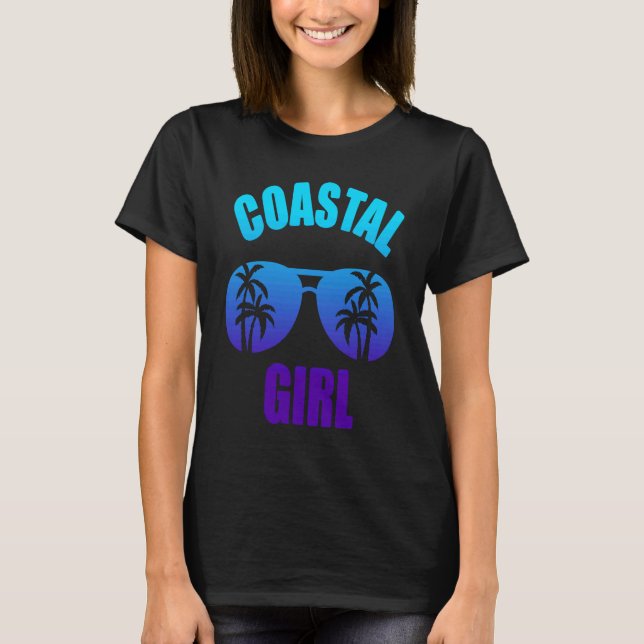 Camiseta Coastal Girl Summer Vacation (Frente)