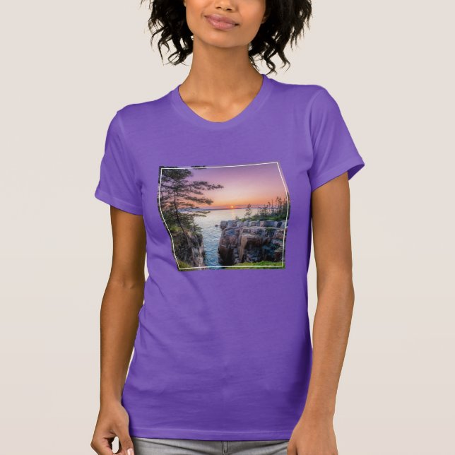 Camiseta Coastline | Ravens Nest Acadia National Park Maine (Frente)