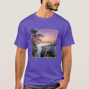 Camiseta Coastline   Ravens Nest Acadia National Park Maine