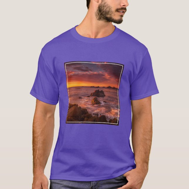 Camiseta Coastline | Sunset Pacific Grove Carmel California (Frente)