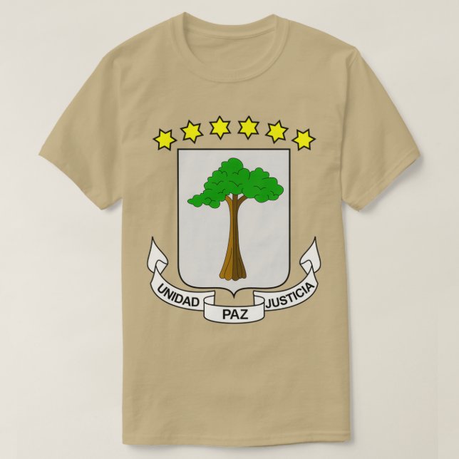 Camiseta Coat of Arms of Equatorial Guinea (Frente do Design)