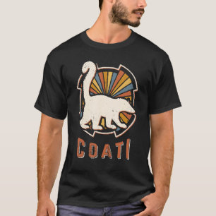 Camiseta Coati Vintage Clássico Retro Amor Animal