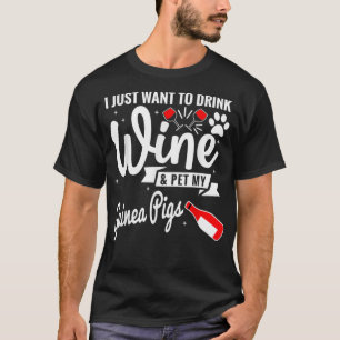 Camiseta cobaias bebendos com vinho de companhia _4