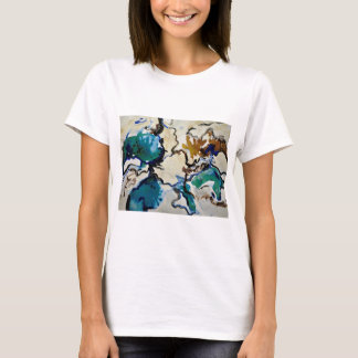 Camiseta CobaltMoonDesign - lagoa do azul do t-shirt da