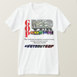 Camiseta COBERTA SOBRE PESSOAS #VOTEOUTGOP T-Shirt