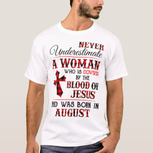 Camiseta Coberto Pelo Sangue De Jesus E Nascer Em Augu