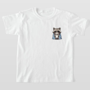 Camiseta Cobertor de Café Guaxinim Aconchegante para Crianç